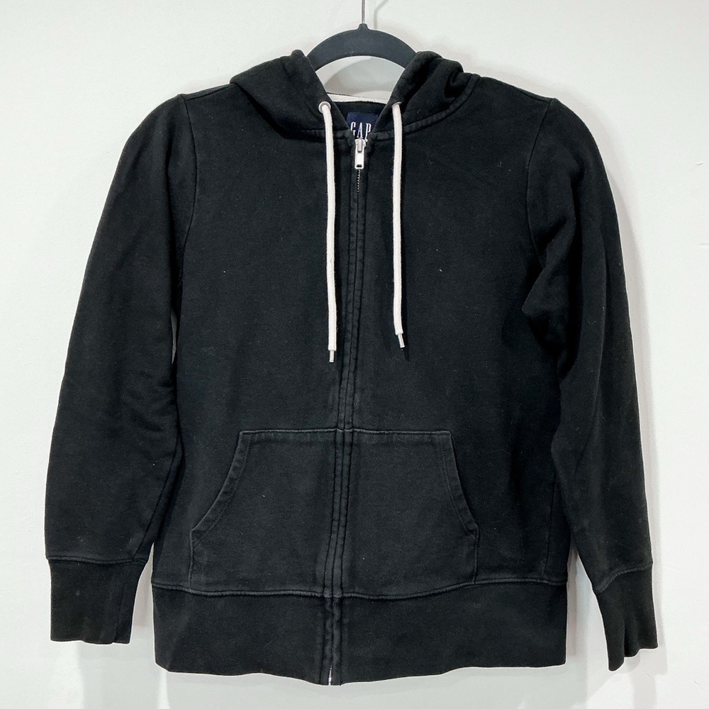 Gap Vintage Soft Classic Full-Zip Hoodie In Black